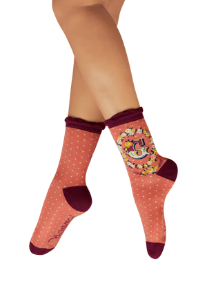 Powder Alphabet  Socks