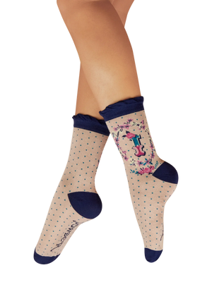 Powder Alphabet  Socks