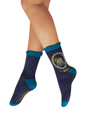 Powder Alphabet  Socks