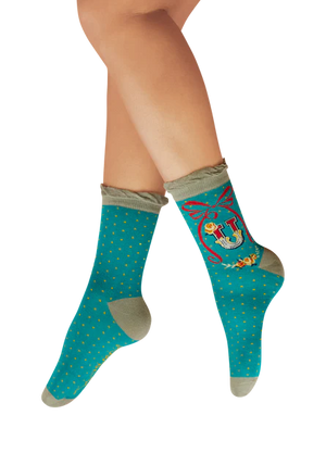 Powder Alphabet  Socks