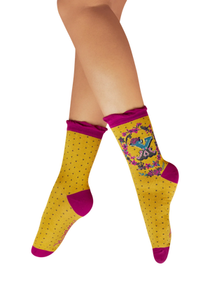Powder Alphabet  Socks