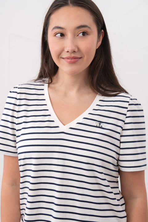 Lighthouse Ariana Navy Stripe Womens Tee Shirt