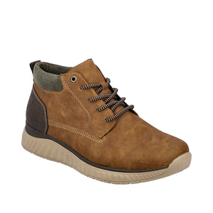 Rieker B0603-24 Brown Mens Casual Comfort Ankle Boots