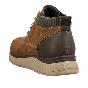 Rieker B0603-24 Brown Mens Casual Comfort Ankle Boots