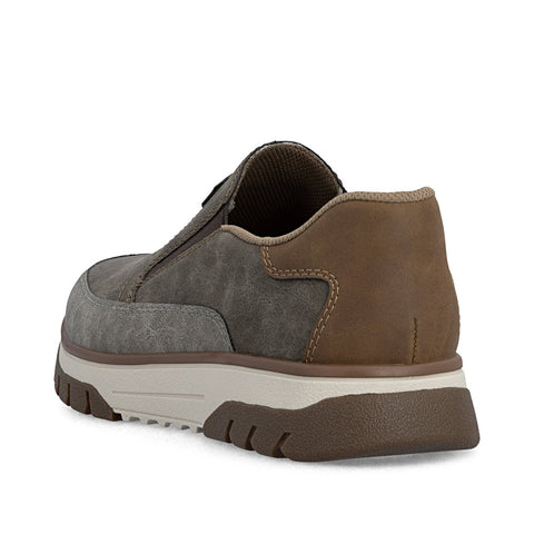Rieker B9350-25 Brown Mens Casual Comfort Slip On Shoes