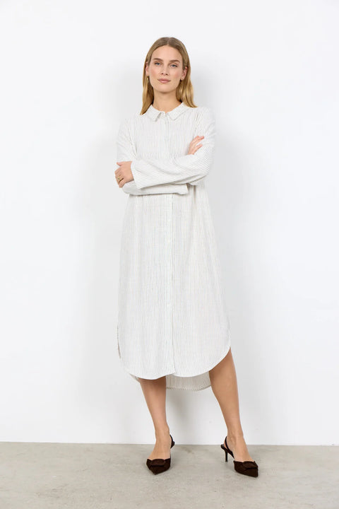 Soya Concept Cannie 4 Dress Off White Combi