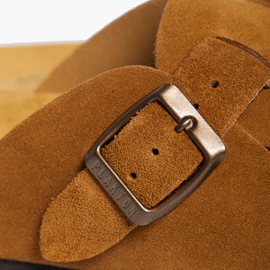 Plakton 181539 Afelpado Tostado Womens Casual Comfort Enclosed Leather Clogs Sandals