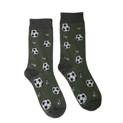 Jaspers Army Green Fantastic Football Mens Bamboo Socks - Soft, Cozy And Eco-Friendly Comfort For Every Step