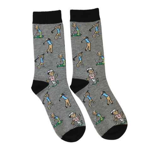 Jaspers Grey Glorious Golf Mens Bamboo Socks - Soft, Cozy And Eco-Friendly Comfort For Every Step