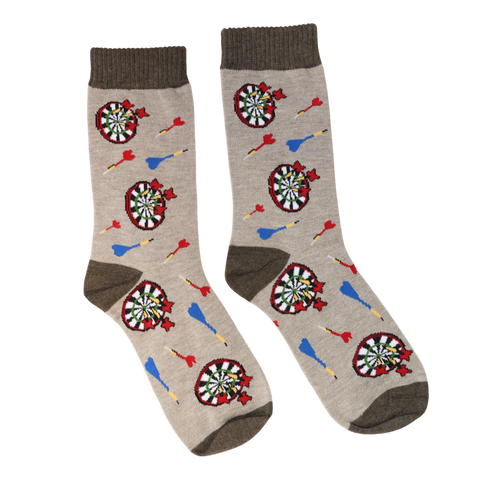 Jaspers Beige Daring Darts Mens Bamboo Socks - Soft, Cozy And Eco-Friendly Comfort For Every Step