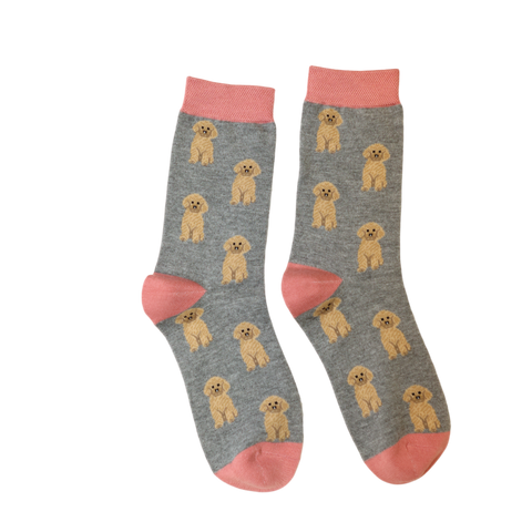 Jess And Lou Luxurious Grey Loveable Labrador Bamboo Socks - Soft, Cozy And Eco-Friendly Comfort For Every Step