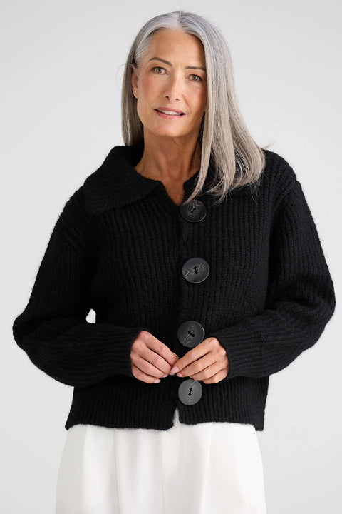 Brave & True Winslow Cardi Black BT26179
