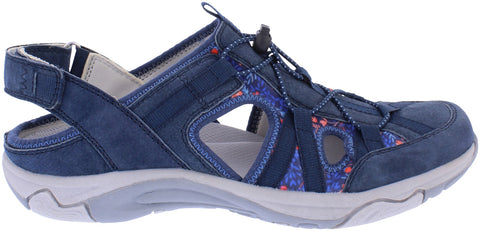 Free Spirit Bryn Navy Womens Closed Toe Leather Sandals Shoes