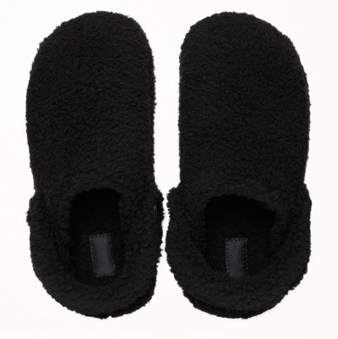 Crocs Unisex Black Classic Cozzzy Faux Fur Slippers