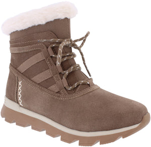 Free Spirit Carter Taupe Womens Suede Ankle Boots