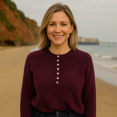 Sasa Plum Womens One Size Buttoned Alpaca Jumper