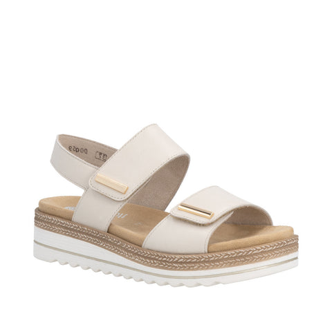 Remonte D0Q59-61 Porzellan Womens Touch Fastening Platform Sandals