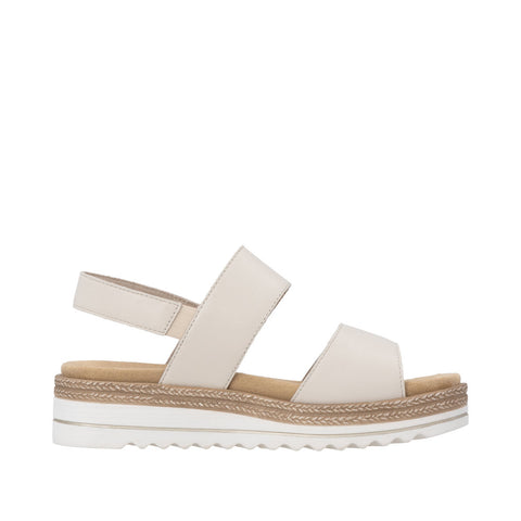 Remonte D0Q59-61 Porzellan Womens Touch Fastening Platform Sandals