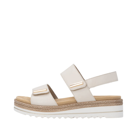 Remonte D0Q59-61 Porzellan Womens Touch Fastening Platform Sandals