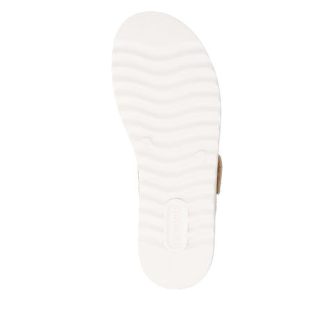 Remonte D0Q63-90 Metallic Natural Gold/Pearl Womens Touch Fastening Platform Sandals