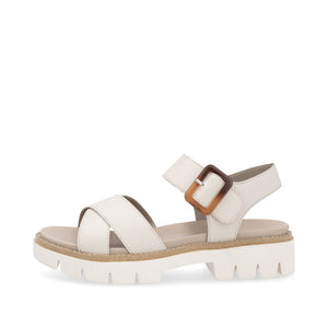Remonte D7950-60 Beige Womens Touch Fastening Gladiator Style Chunky Sandals