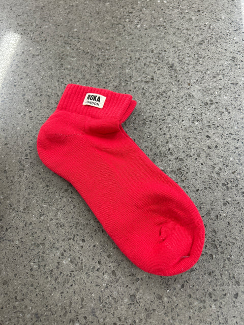 Roka Wembley Scarlet Womens Organic Cotton Super Comfy Stylish Socks