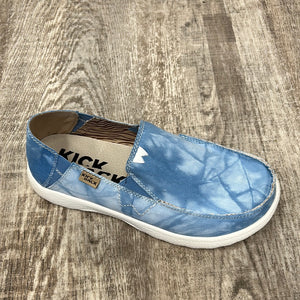 KickBack Couch Mens Washedout Blue Print Canvas Shoes