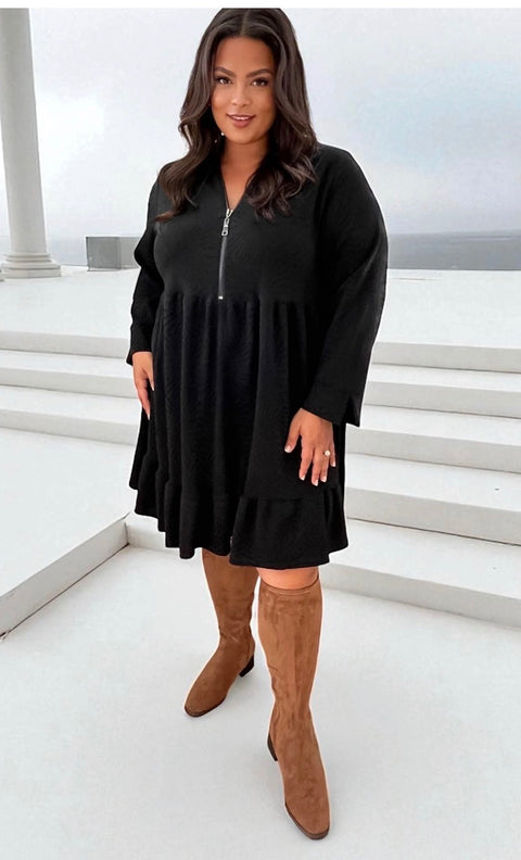 Ella Maddie Tan Faux Suede Knee High Stretch Womens Boots