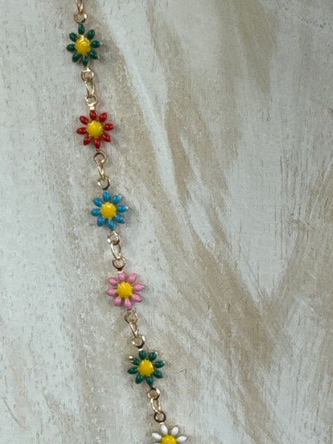 Hot Tomato -  She Loves me....Daisy Chain - Multi/Gold