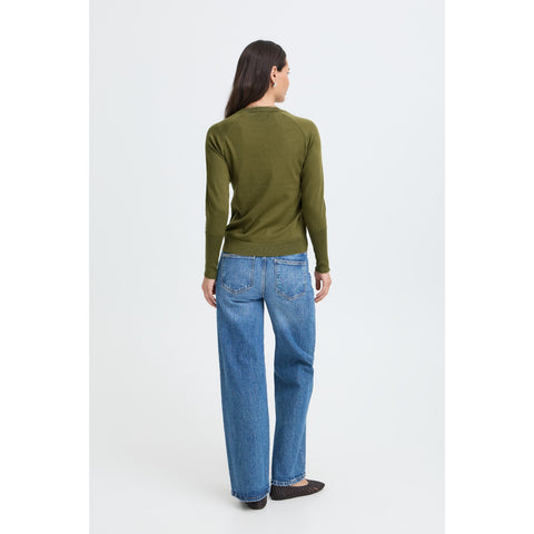 B.Young Womens 20815301 Avocado BYMMORLA Long Cuff Sweater