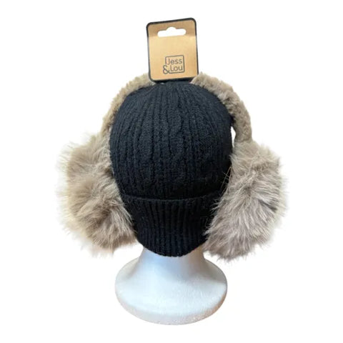 Jess And Lou Mink Unisex Fluffy Earmuffs