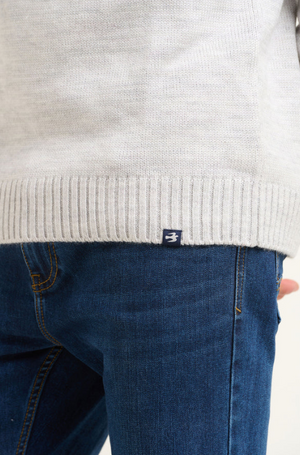 Brakeburn Mens Fairisle Quarter Zip Jumper