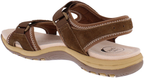 Free Spirit Frisco Chocolate Women's Casual Touch Fastening Sandals