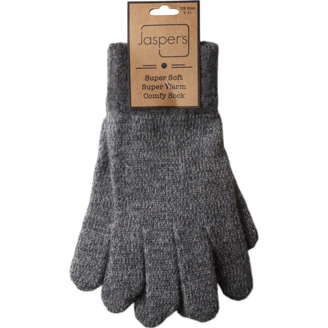 Jaspers Grey Marl Men’s Super Soft and Cosy Warm knit Gloves
