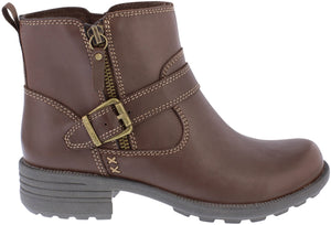 Free Spirit Greta Chestnut Womens Leather Ankle Boots