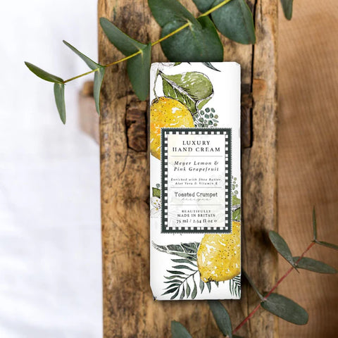 Toasted Crumpet Meyer Lemon & Pink Grapefruit Luxury Hand Cream 75ml