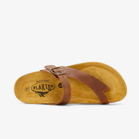Plakton 185446 Battle Roble 225 X Womens Casual Comfort Leather Sandals