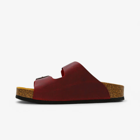 Plakton 180010 Beta Rojo 556-X Leather Womens Casual Stylish Open Toe Sandals