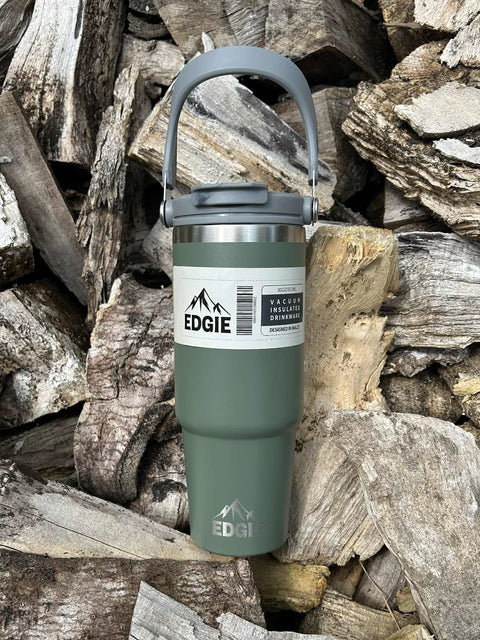 Edgie The Busy One XL Sage Vacuum Bottle