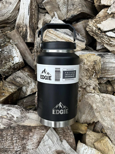 Edgie The Big One Black Vacuum Bottle