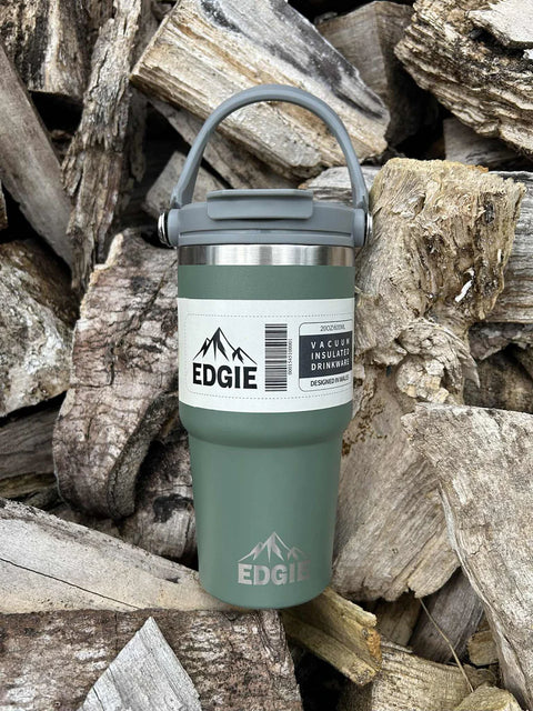 Edgie The Busy One Sage Vacuum Bottle