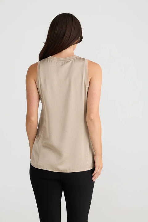 Brave & True Celine Silky Top Pebble