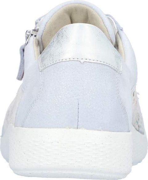 Waldlaufer 815M01 413 159 M-Ira Calli Fume Maystr May Cloud Silber Multi Womens M Fitting Nubuck/Stretch and Lace Up Zip Up Shoes
