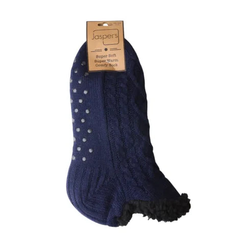 Jaspers Blue Mens Super Cozy Slippers - Stylish And Comfortable Footwear For Year-Round Relaxation