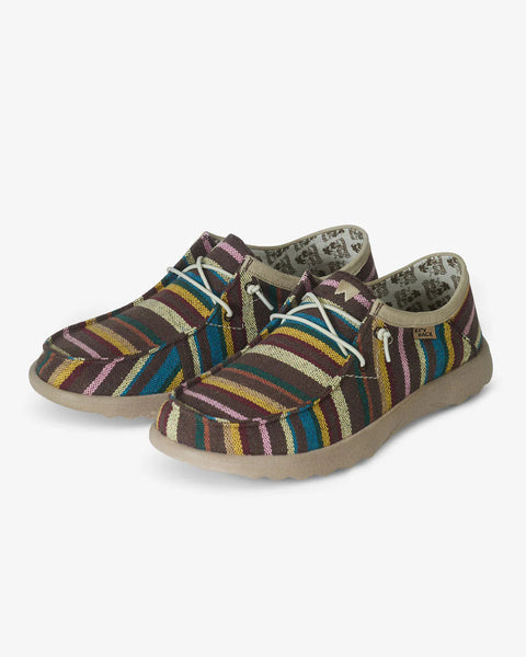 KickBack Lounger Mens Canvas Allsorts Stripe Shoes