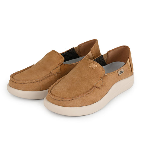KickBack Rizzo Suede Tan Womens Slip On Shoes