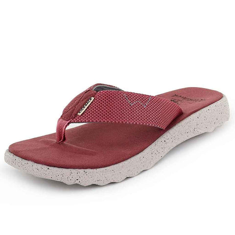 KickBack Koloa Red Taupe Mesh Mens Womens Unisex Flip Flops