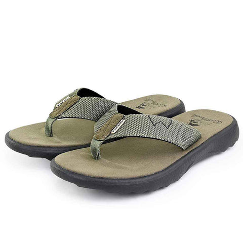 KickBack Koloa Khaki Black Mesh Mens Flip Flops