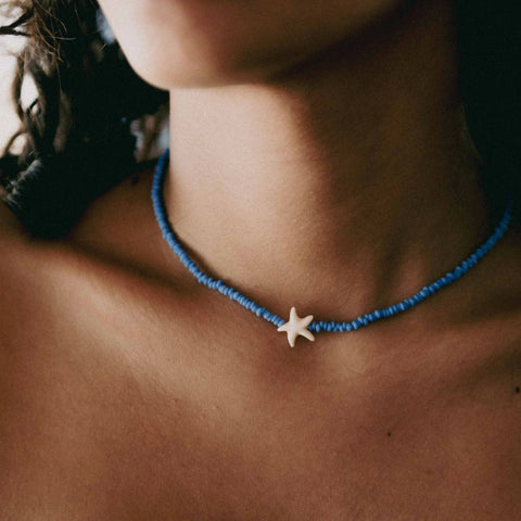 Pineapple Island KALGN-001 Blue Tidepool Starfish Necklace