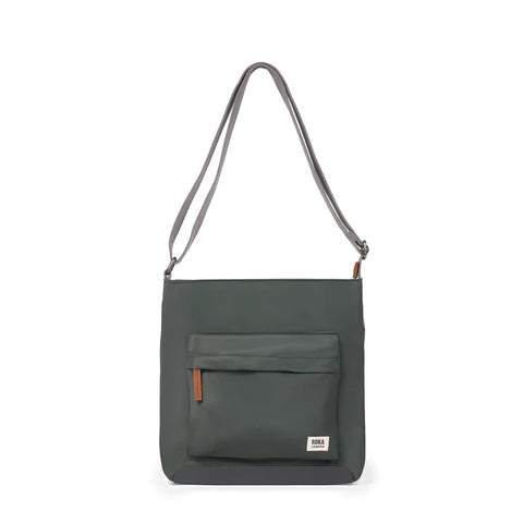 Roka Kennington B Medium Thyme Recycled Canvas Cross Body Bag